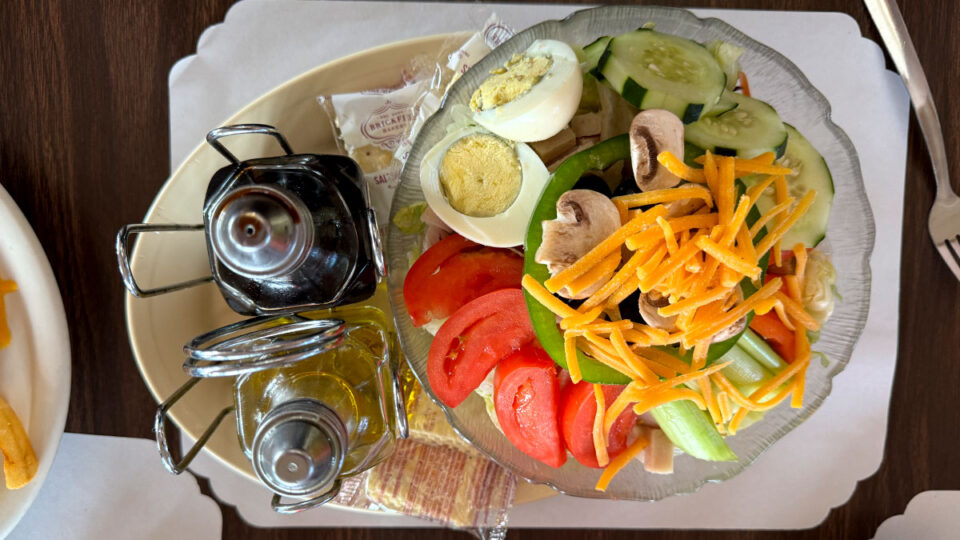 Navajo Salad at The Blue Coffee Pot - Kayneta, AZ