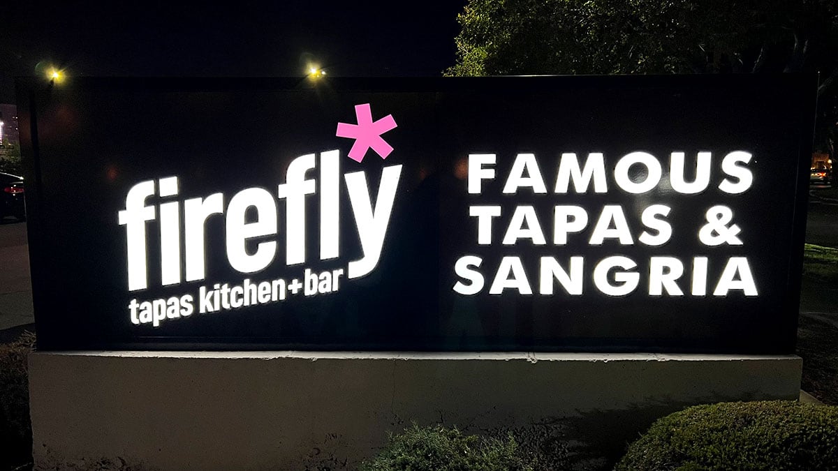 Firefly Tapas Kitchen and Bar Sign