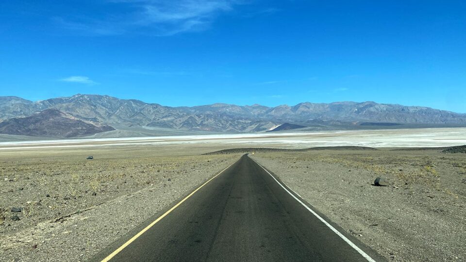 Heading down towards Death Valley