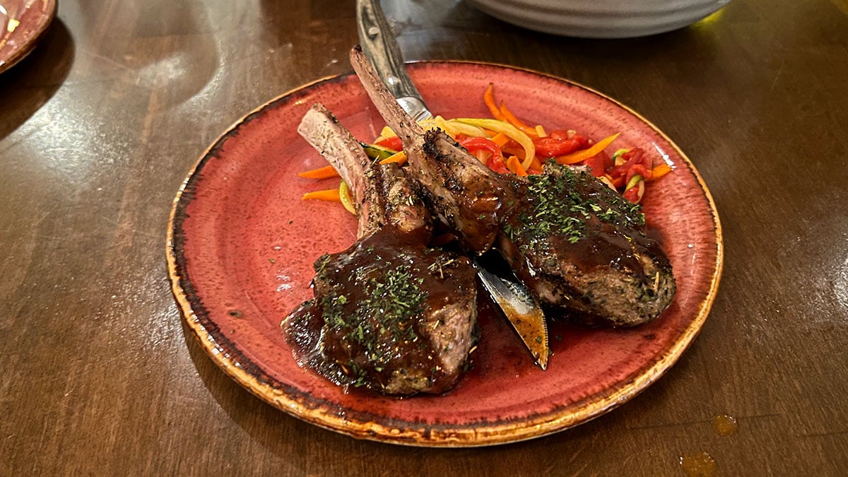 Pan Seared Lamb Chops at Firefly Tapas