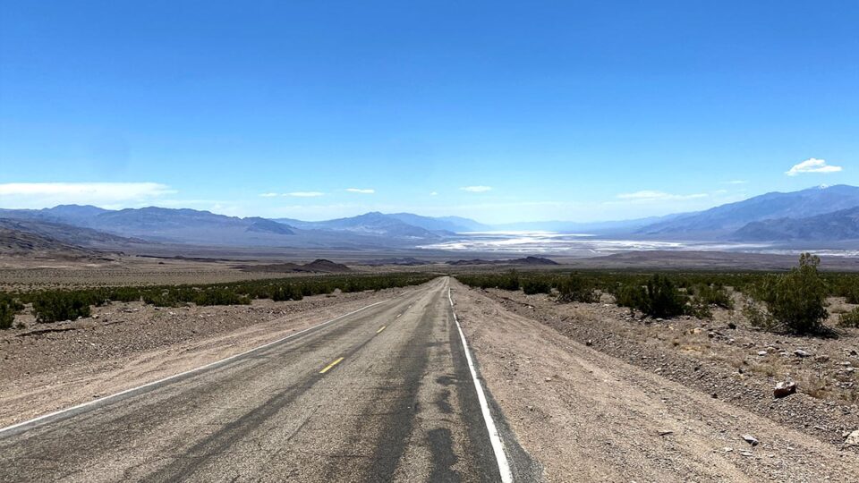 The Road leading to Death Valley from Beatty, NV