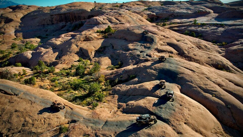 Side by Side Vehicles at Hell's Revenge, Moab, UT