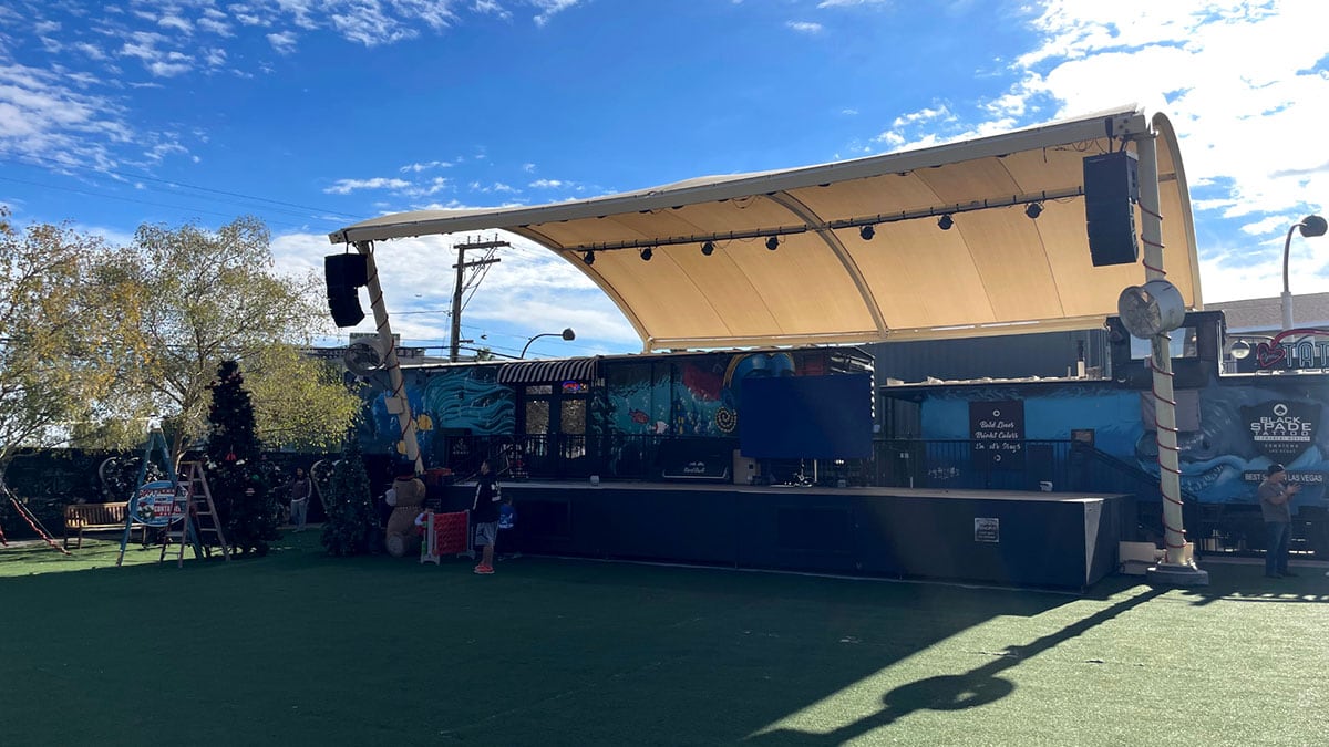 Stage Area at Downtown Container Park