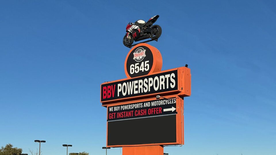 Street Signage outside BBV Powersports