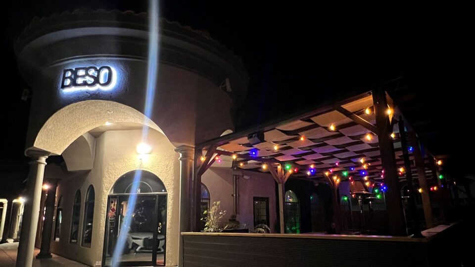 Exterior entrance of Beso Restaurant in Las Vegas
