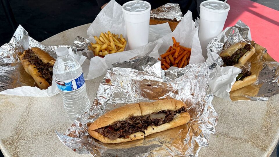 Cheese steak Feast at POP'S Philly Steaks