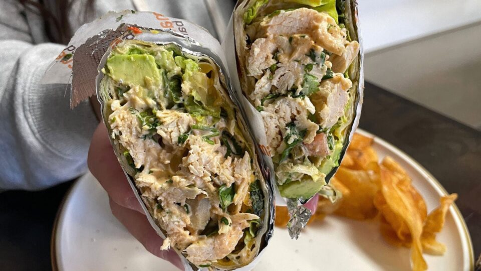 Chicken Caesar Salad Wrap from Manan Bakery
