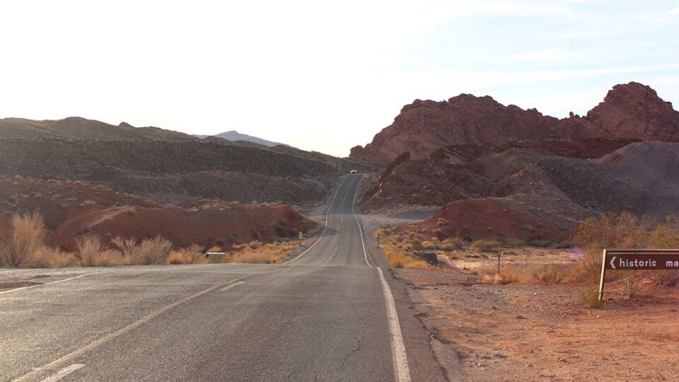 Empty Road at Valley of Fire