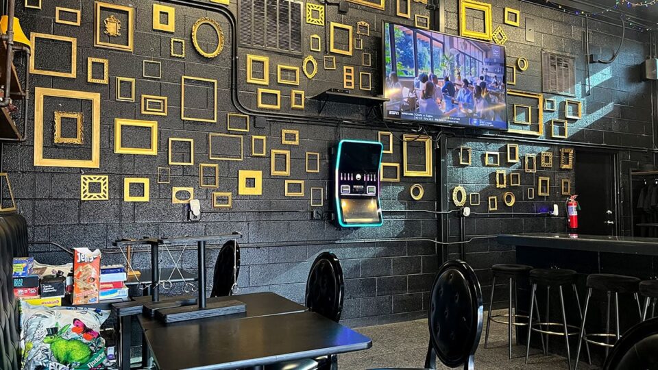 Horror-themed interior of Beer Zombies Boulder City
