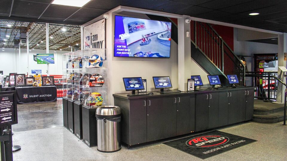 check in and check out racing gear