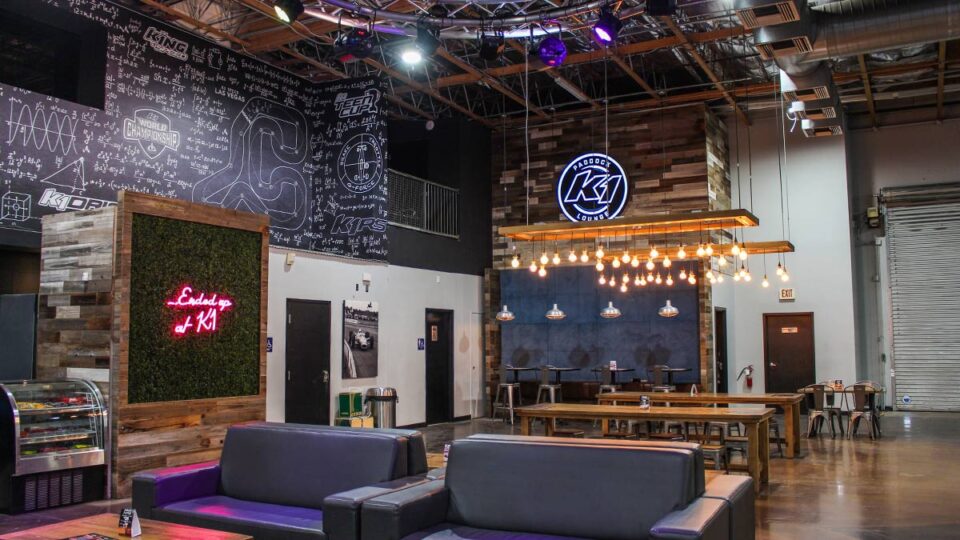 k1 paddock tables and bar