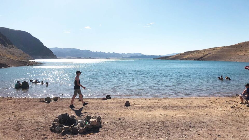 Willow Beach shoreline along the Colorado River in Arizona