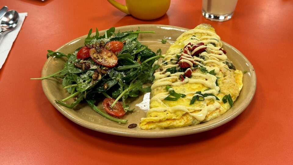 Crab & Asparagus Omelet