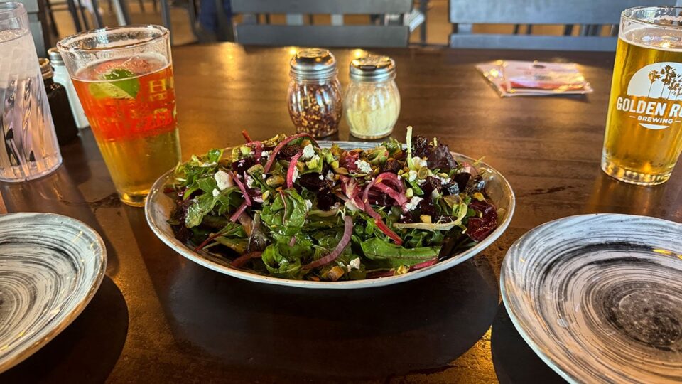 Delicious Beet Salad at Hive Brewery