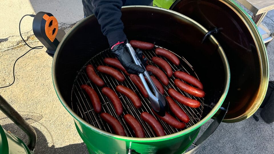 Delicious Hot Links in the smoker