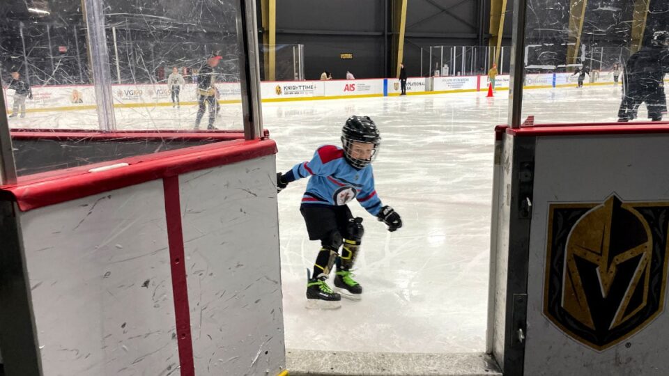 Kid at City National Arena Open Skate Night