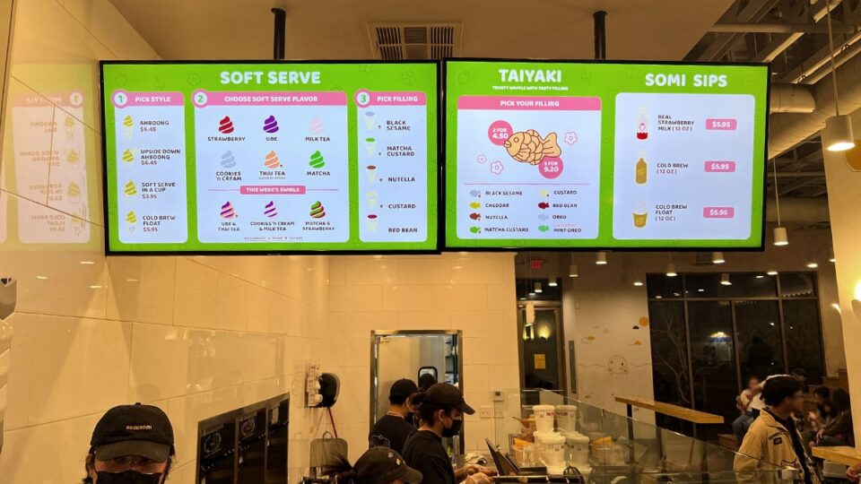 Menu from Somisomi