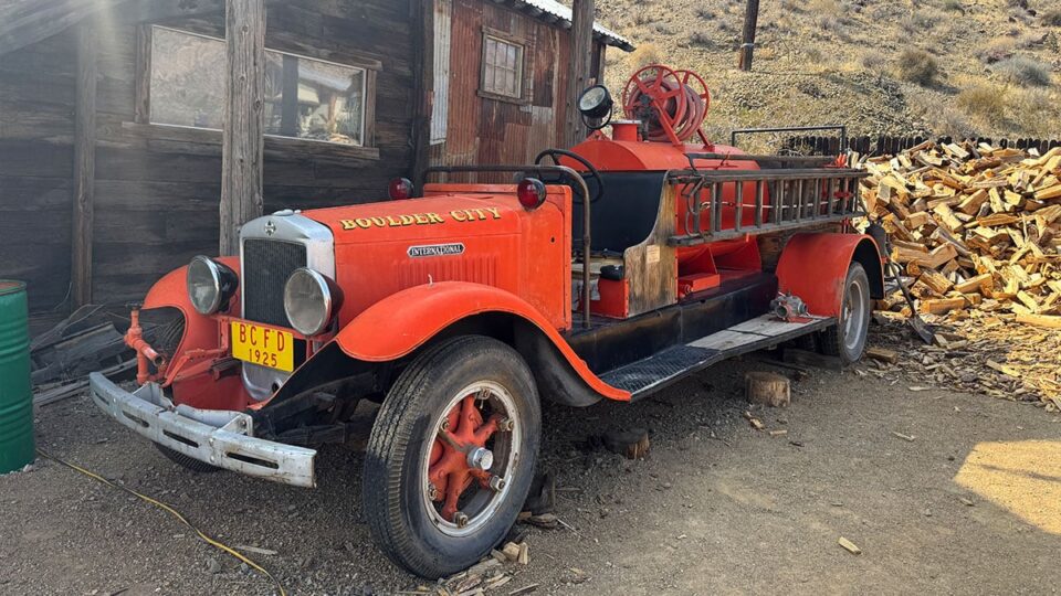 Old Boulder City Fire Department Fire truck