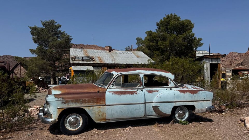 Old Rusted Vintage car at Nelson Ghost Town