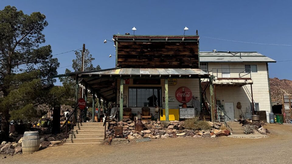 Side entrance to the General Store at Nelson Ghost Town