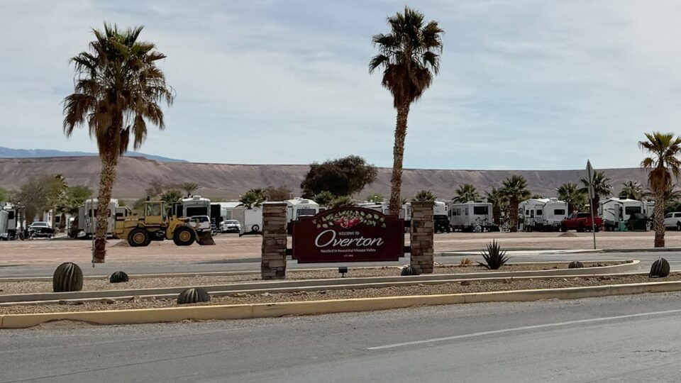 Welcome to Overton, Nevada Sign