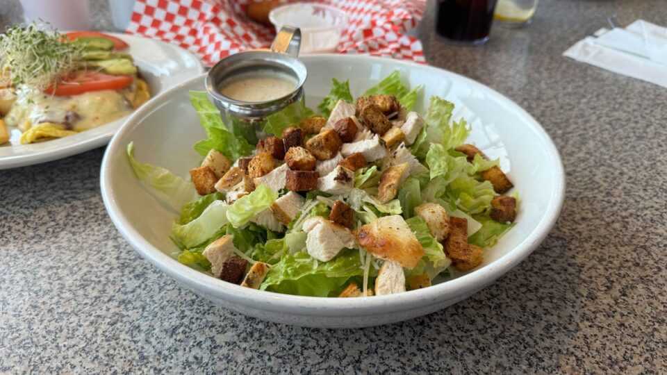Chicken Caesar Salad.