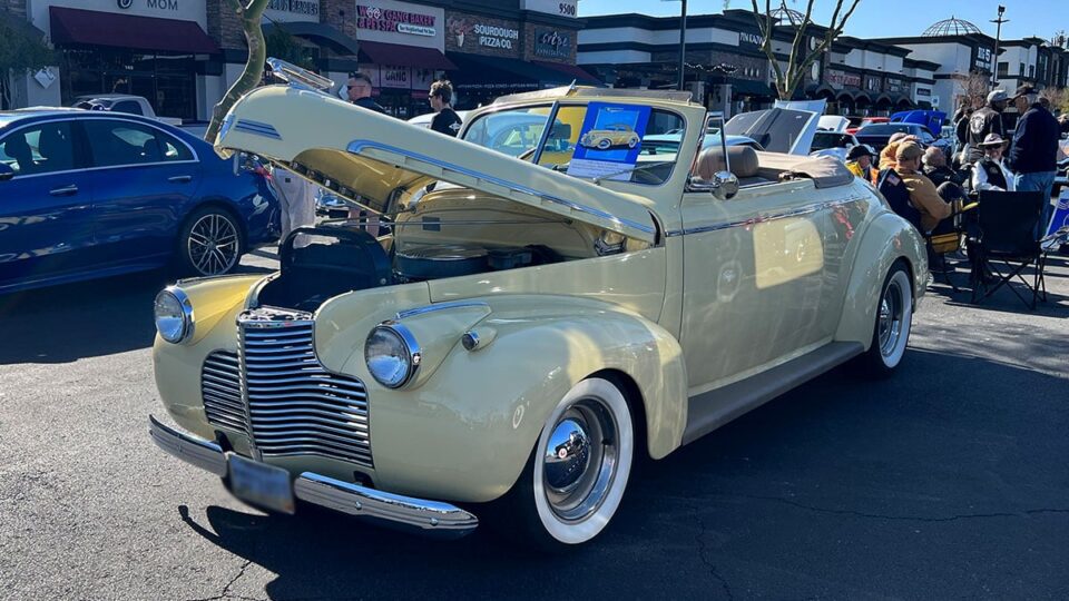 1940 Chevy Cabriolet at Celebrity Cars & Coffee