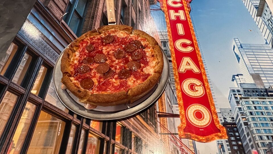 Deep Dish Pizza From Amore Taste of Chicago
