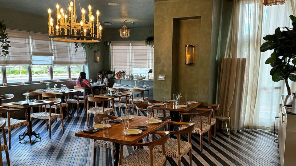 Inside La Strega - Left side of the restaurant