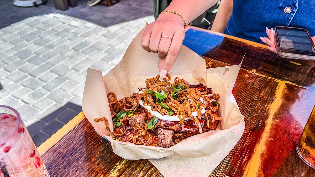 Loaded BBQ Fries At SoulBelly BBQ