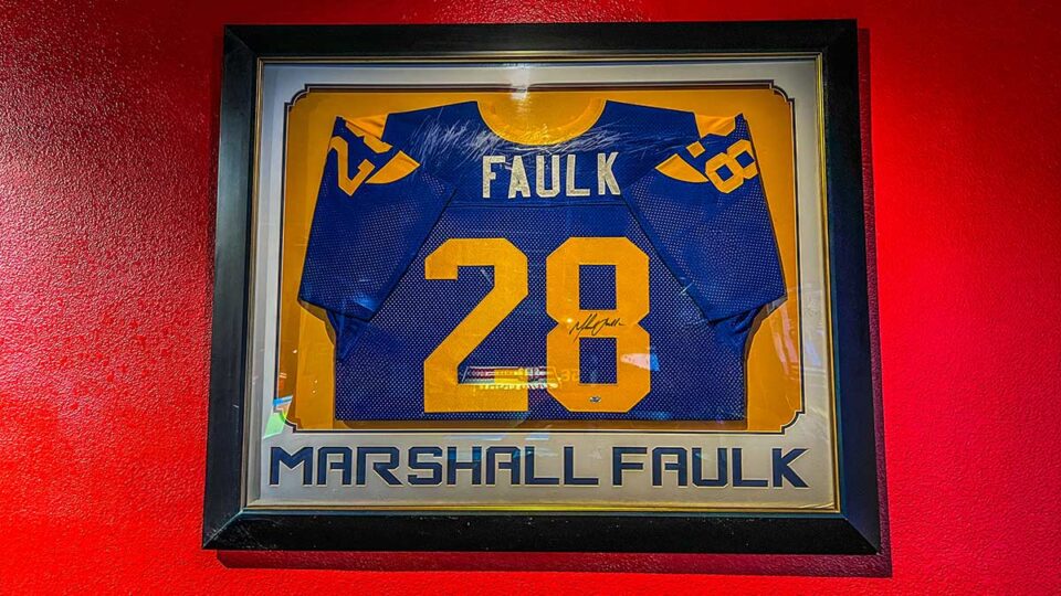 Signed Marshall Faulk Jersey