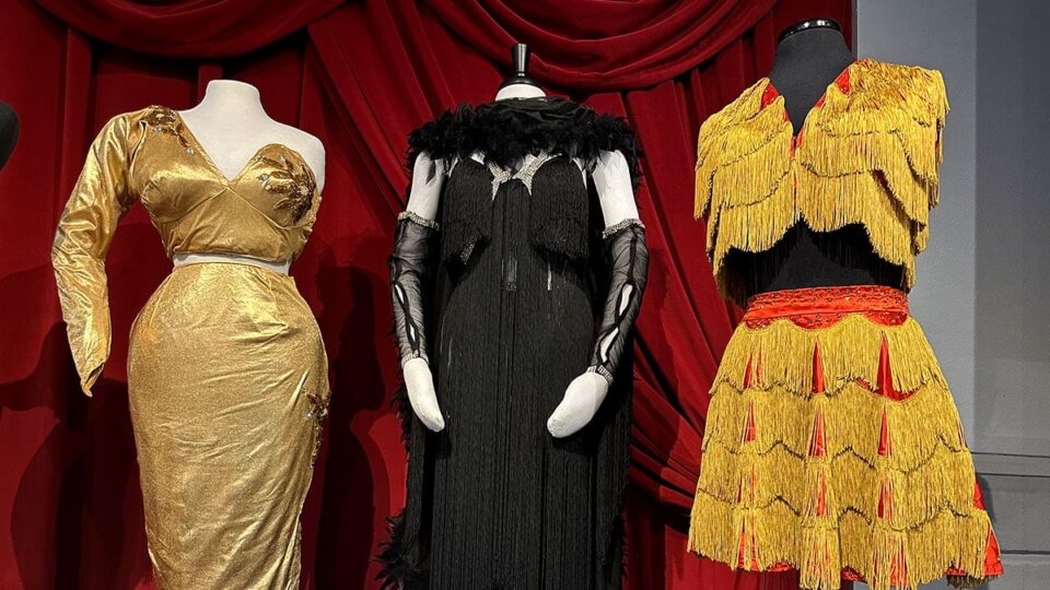 a mannequins wearing dresses