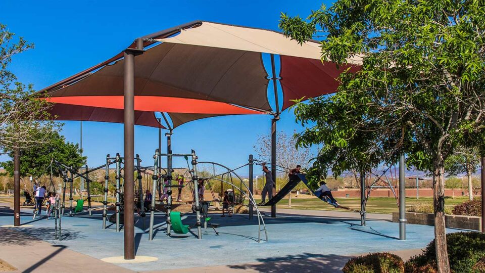 kids playground at the park