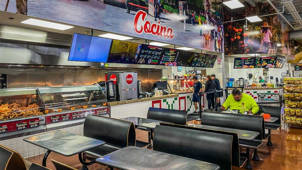 Cafeteria at Mariana's Supermarket