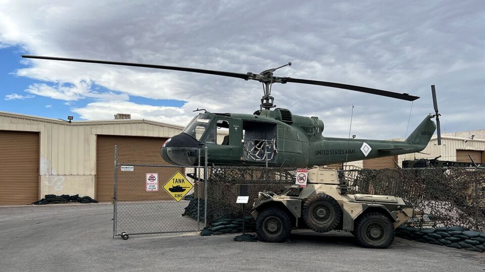 Huey helicopter at Battlefield Vegas