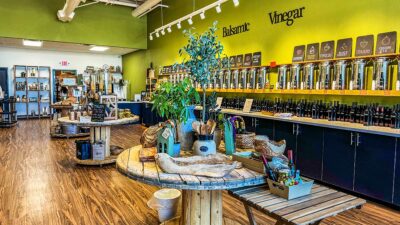 Inside arbosana Olive Oil Store in Summerlin