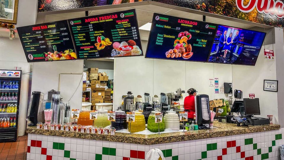 Juice Bar at Mariana's Supermarket