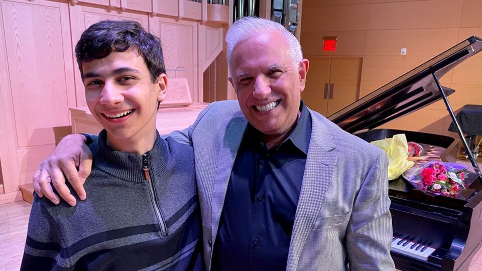 Michael Pistiner With His Student