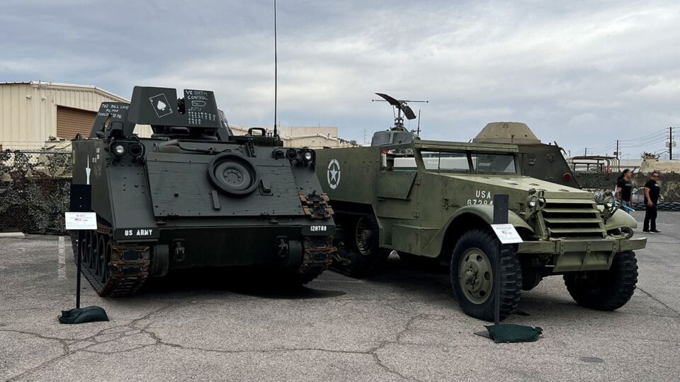Retired Military Vehicles At Battlefield Vegas