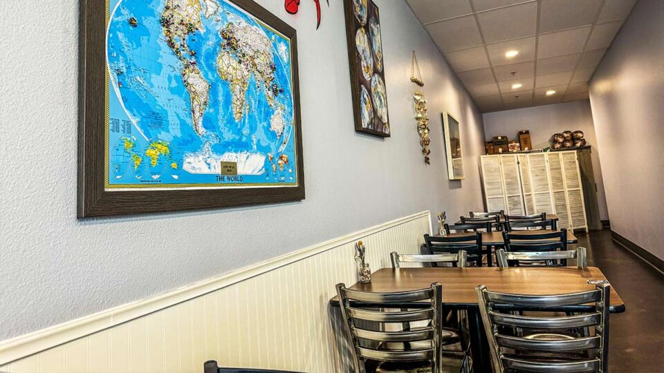 Seating area at the Mystic Lobster Roll Company