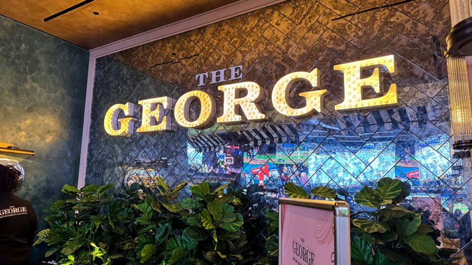 The George Sportsmen’s Lounge Logo on the wall