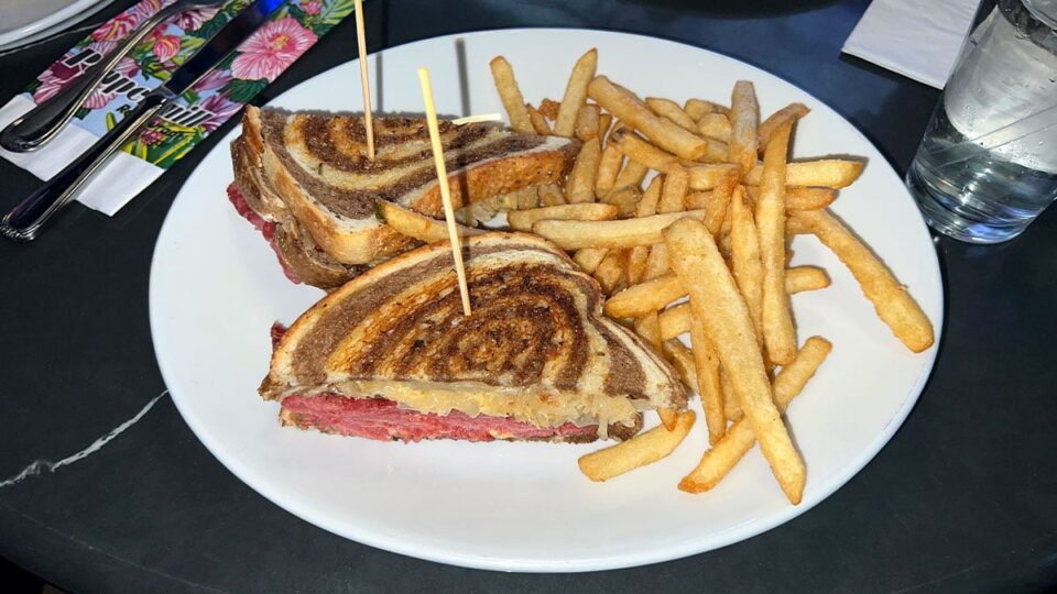 The Reuben sandwich at The Peppermill