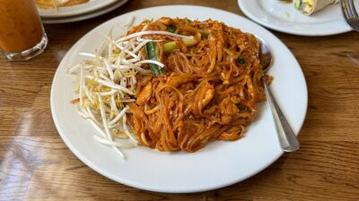 Traditional and Delicious Pad Thai with Chicken at Archi's Thai Kitchen