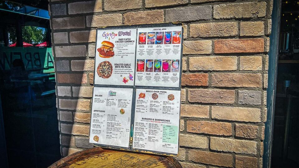 food menu nevada brew works