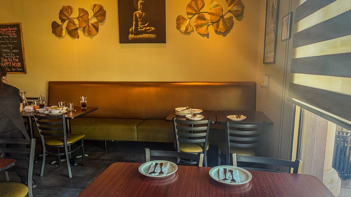 interior is intimate and inviting