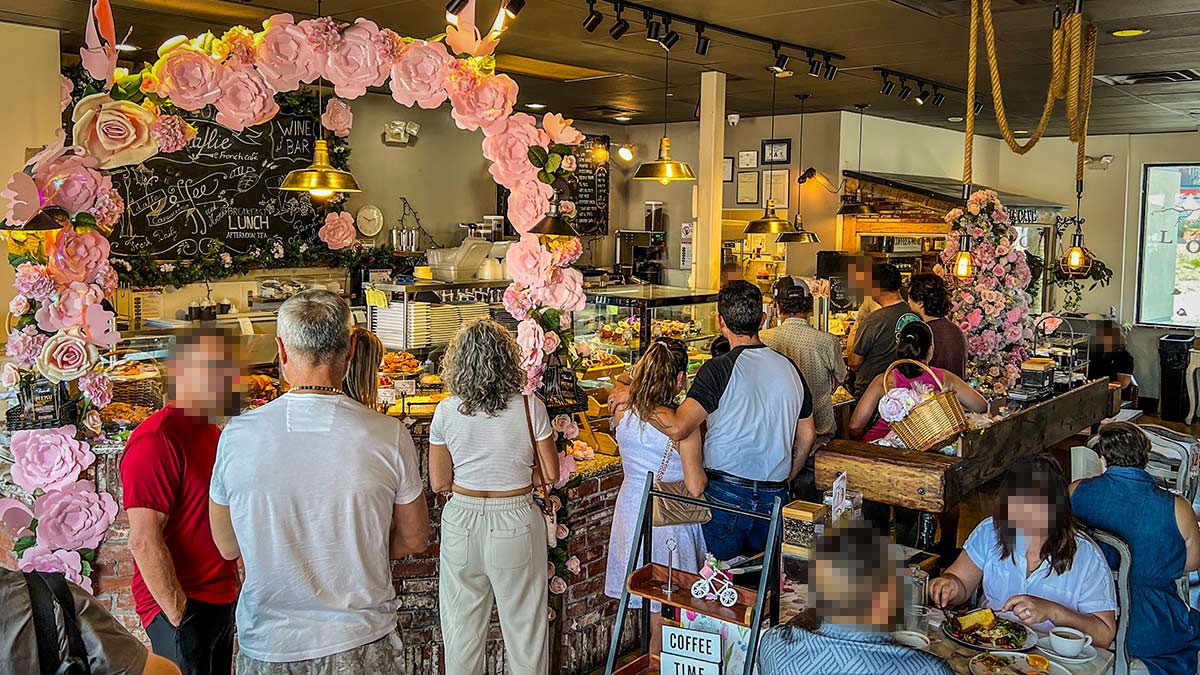 pastry counter at rosalie