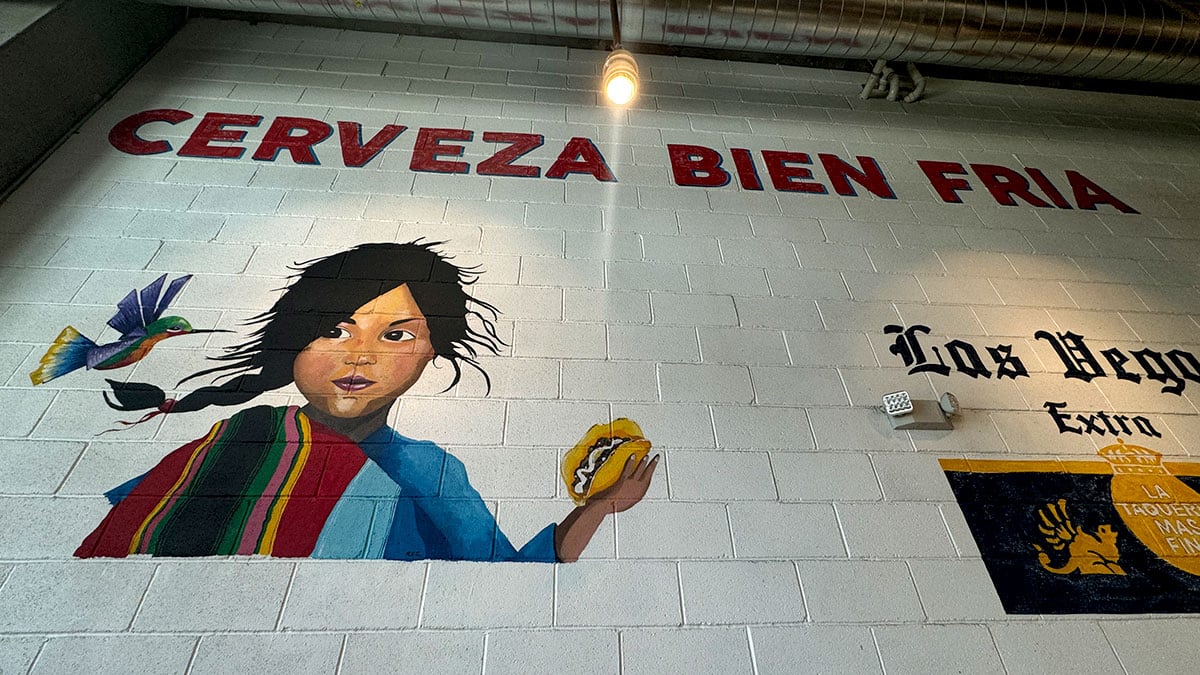 The Taco Stand Mural - Cerveza Bien Fria Mural