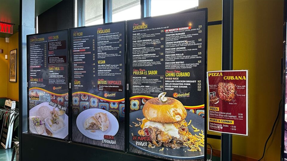 Cubanidad 1885 Menu