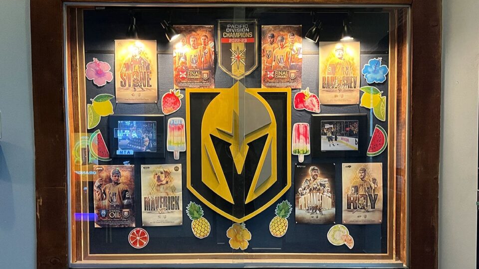 Vegas Golden Knights Decorations at Putter's
