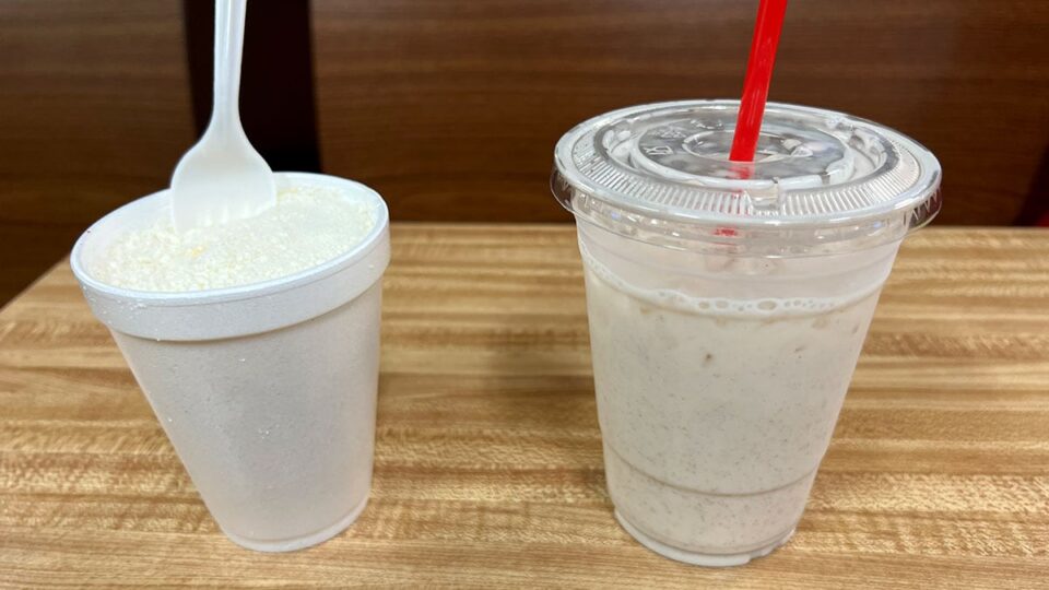Esquite and Horchata from La Real de Michoacán